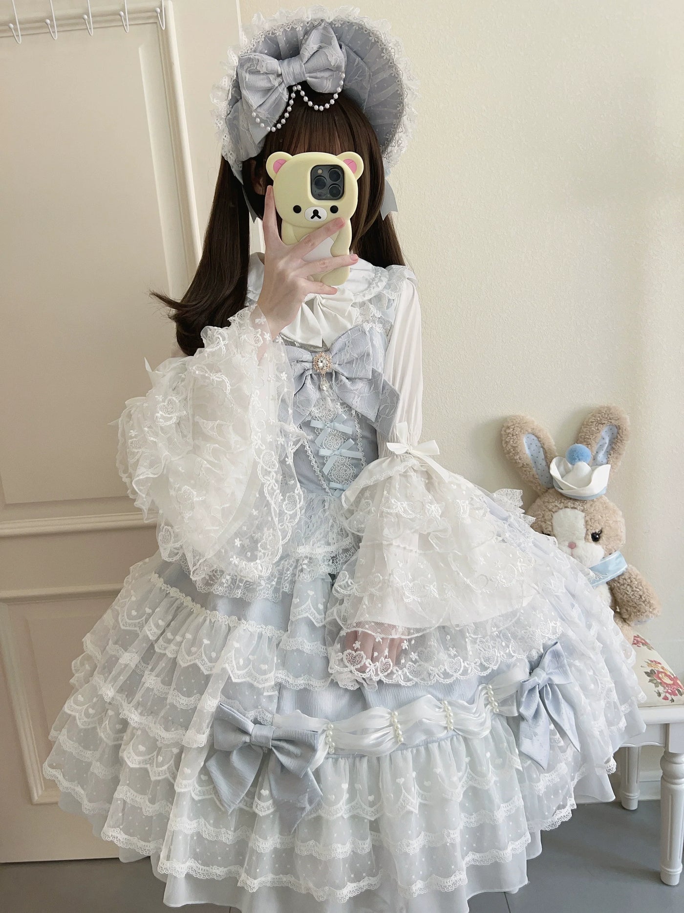 Sugar Girl - Dream Prelude - Dreamy Princess Lolita JSK Dress Suit, Tiered Lace