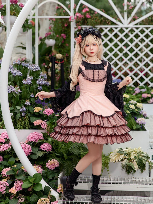 Infanta - Waltz - Cotton Jacquard Tiered JSK