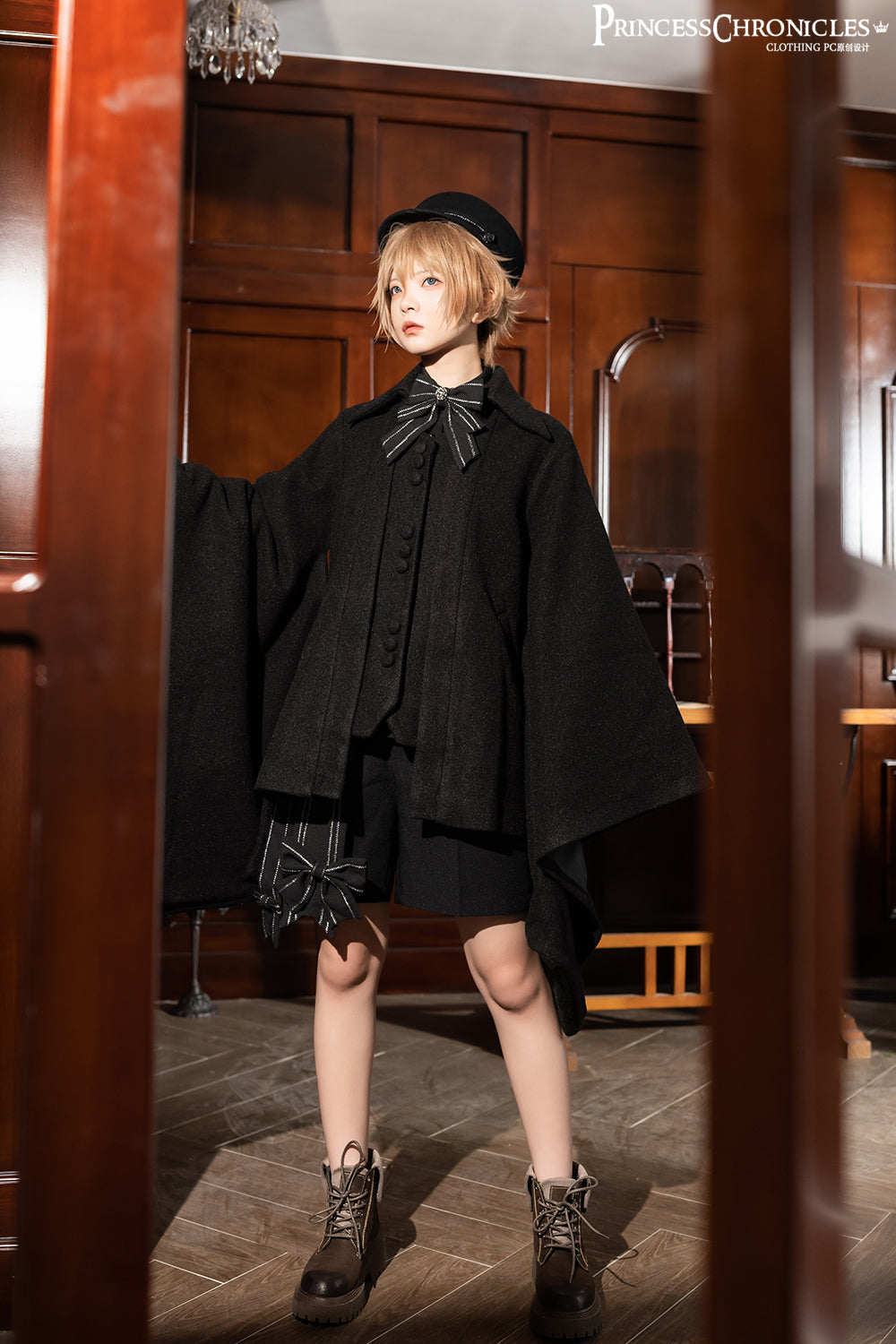 Princess Chronicles - ShenYao - Ouji Vintage Lolita Black Bow Shorts