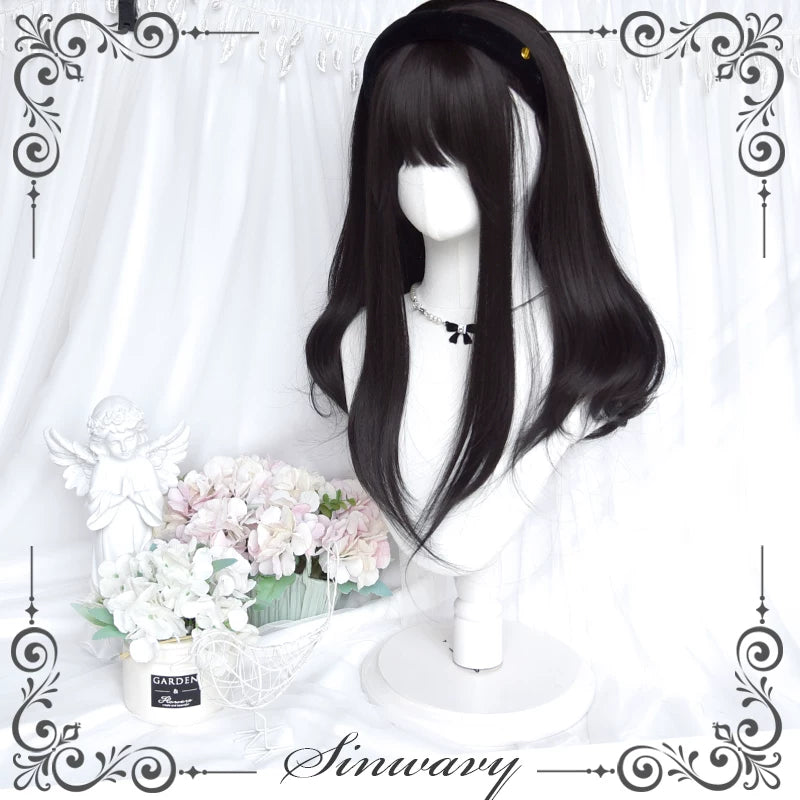 Natural black twin ponytail Lolita wig - view 3