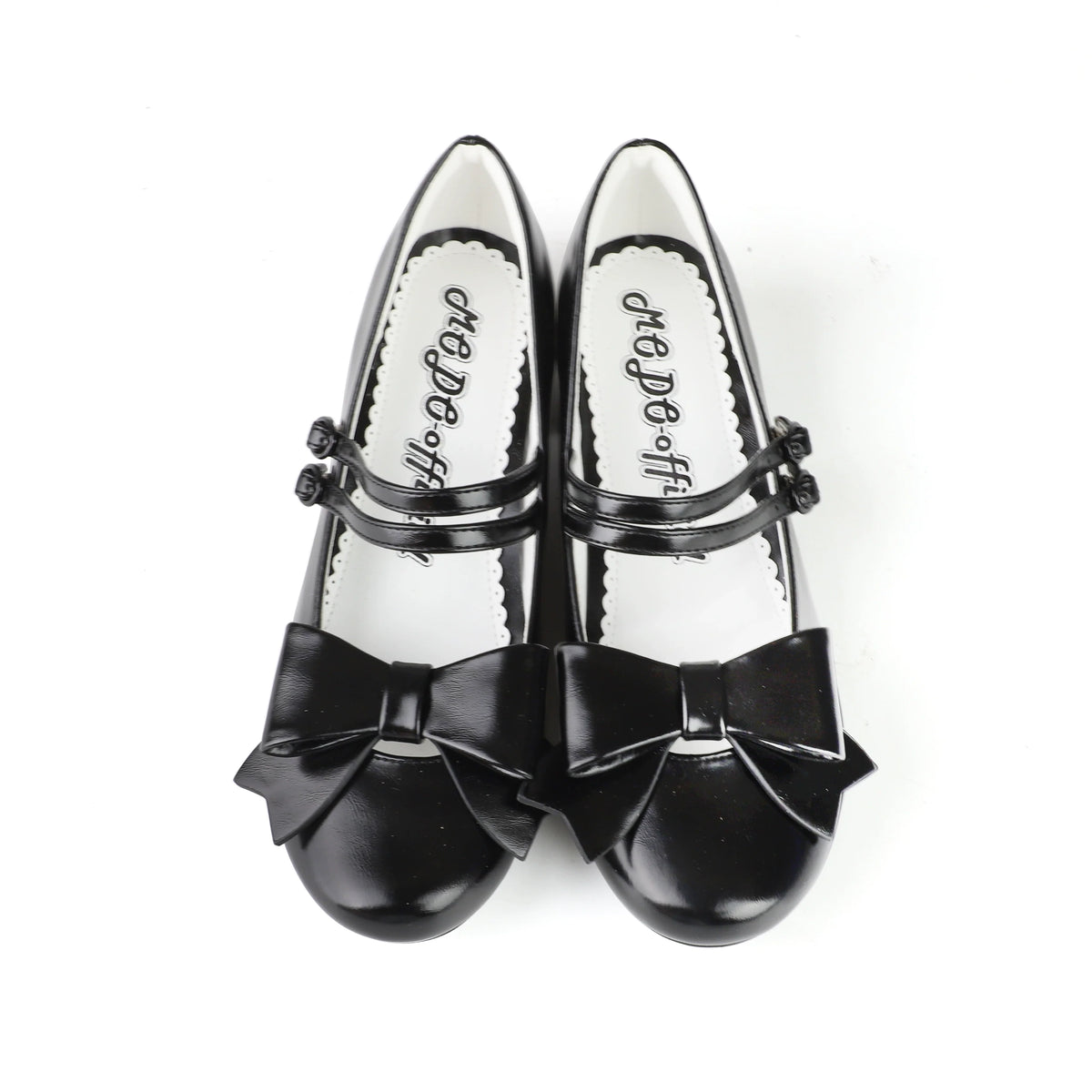 MODO - Apple Candy - Pointed-toe Lolita shoes with low block heel and bow