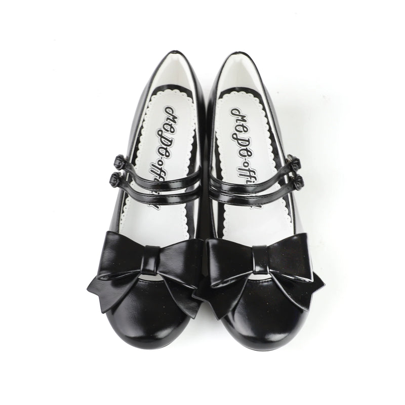 MODO - Apple Candy - Pointed-toe Lolita shoes with low block heel and bow