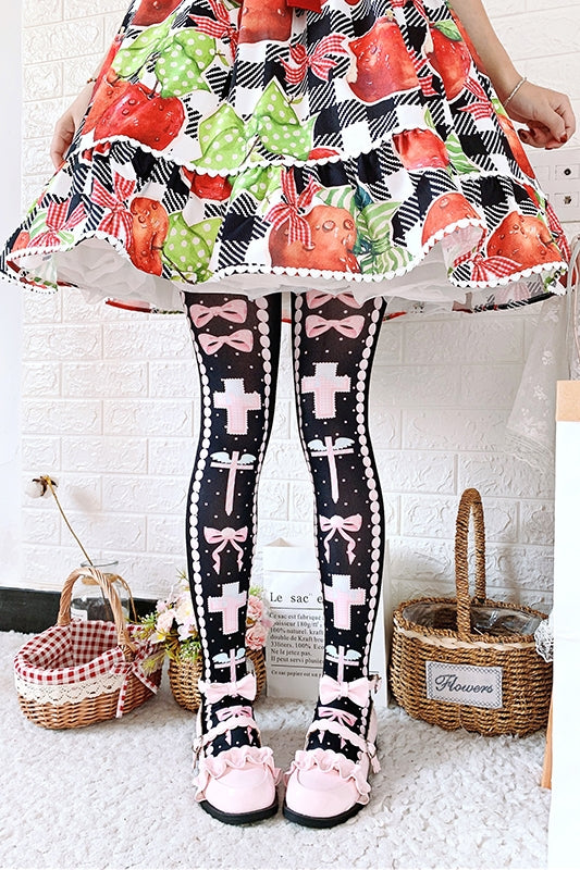 Roji Roji - Sweet Bow Lolita Thigh stockings - Socks