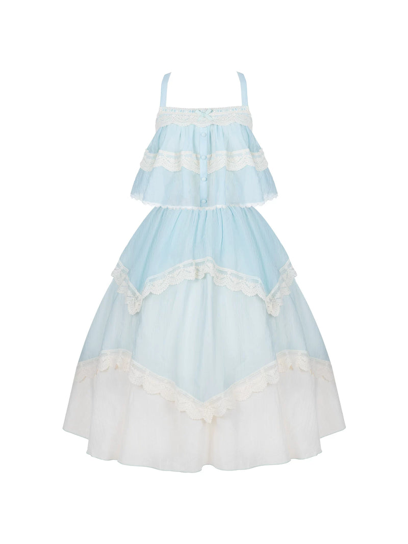 With PUJI - Bluebell Summer - Lolita Outfit Set detail view 5