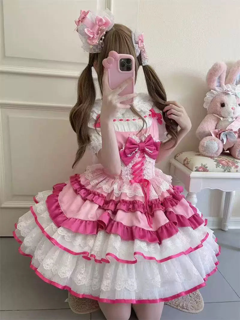 Sweetheart Dream Machine - Summer Doll - Blouse with a lace collar