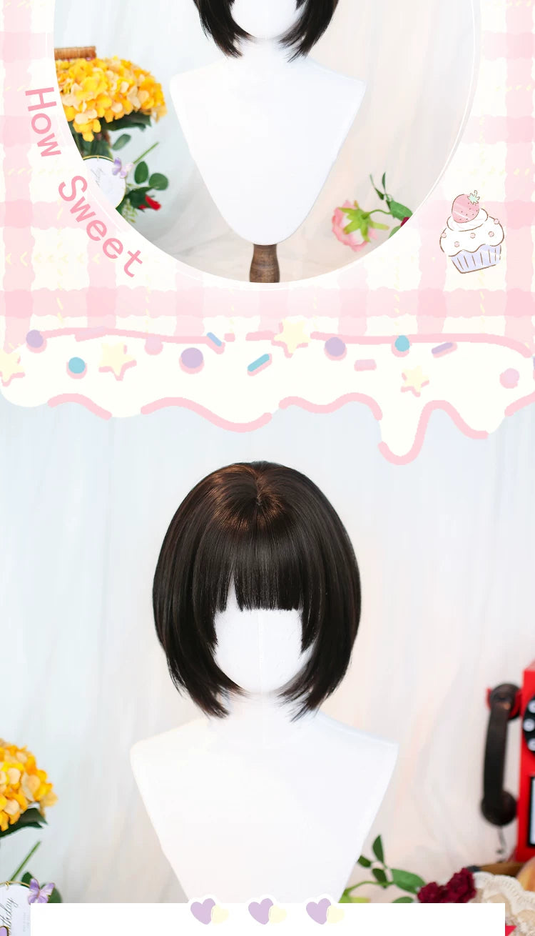Dalao Home Late Chat short black tea wig - additional view 3