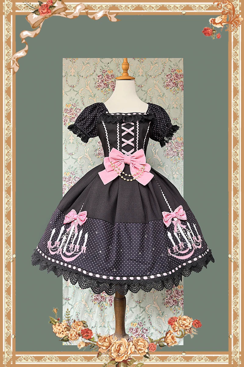 Infanta - Chandelier - Puff-Sleeve Lolita OP
