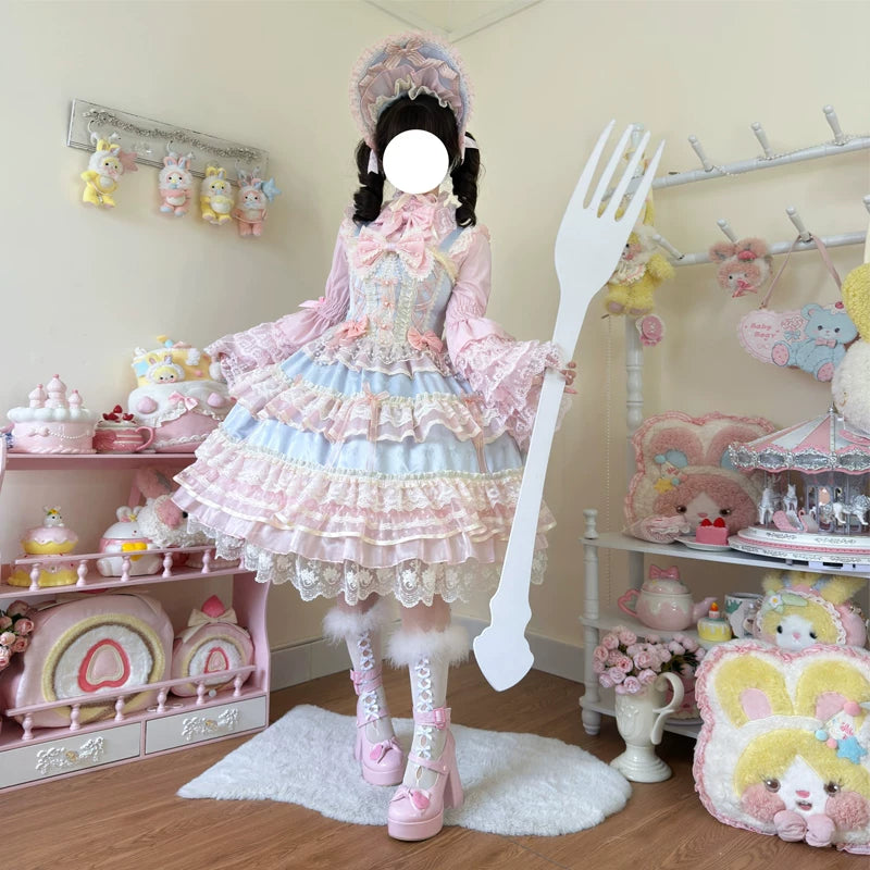 Lady Han Star Love Song Bridal JSK dress by Lolita Fetch featuring a starry pattern and elegant design perfect for special occasions.