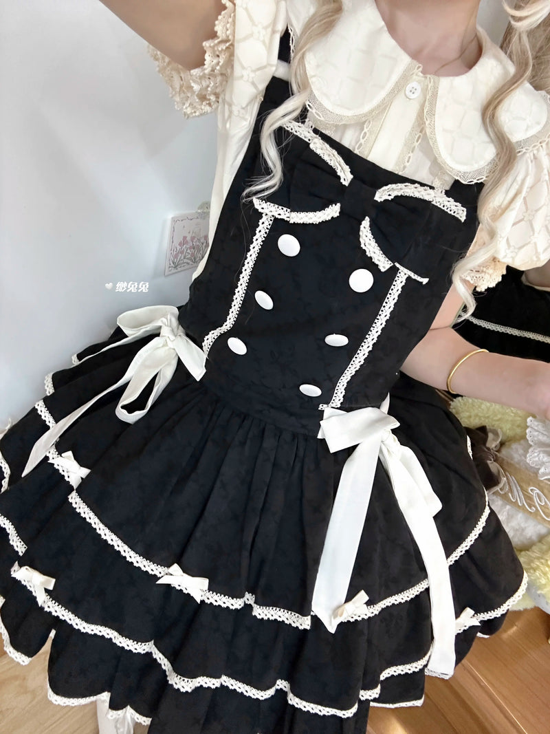 White Tea Story - Mianmian Ice - Three-tier 100% cotton lolita jumper