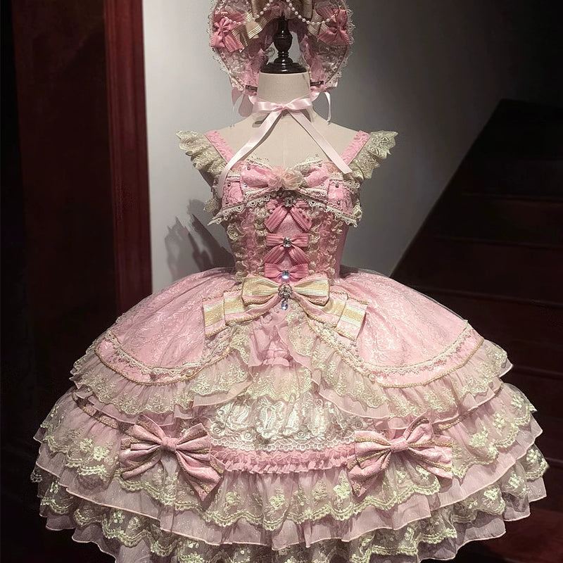 Hanguliang Gem Crown Layered JSK Dress