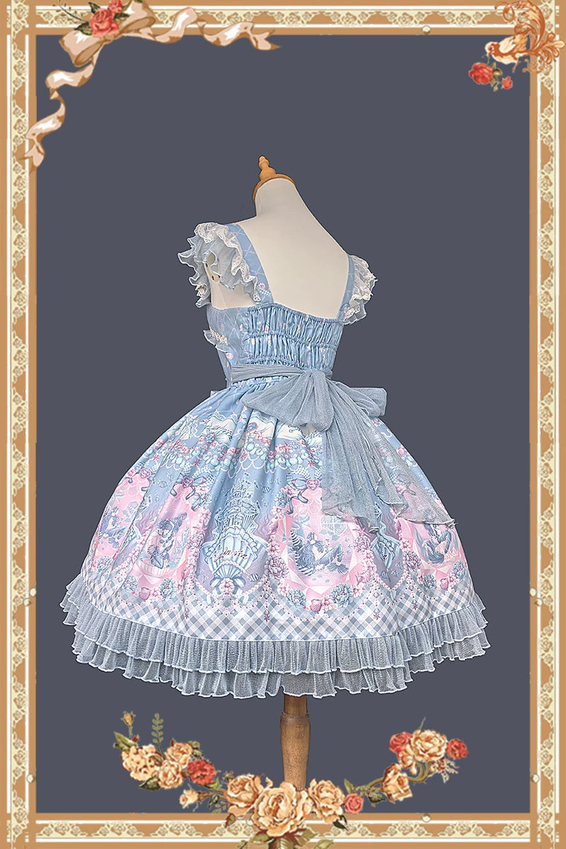 Infanta - Little Mermaid - Fairytale Print JSK & Headwear