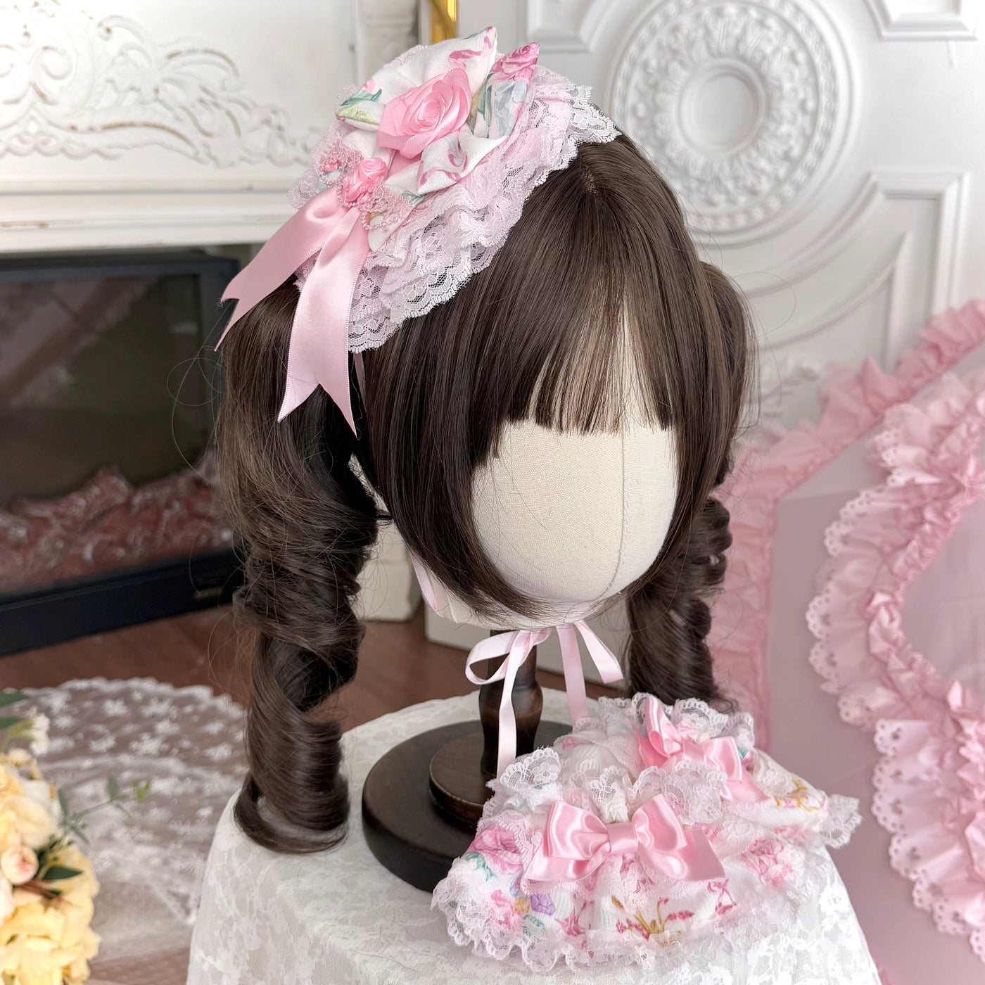 Tata Long Ear - Spring 2025 Floral Wall - JSK and OP Dresses with Tiered Lace Hems