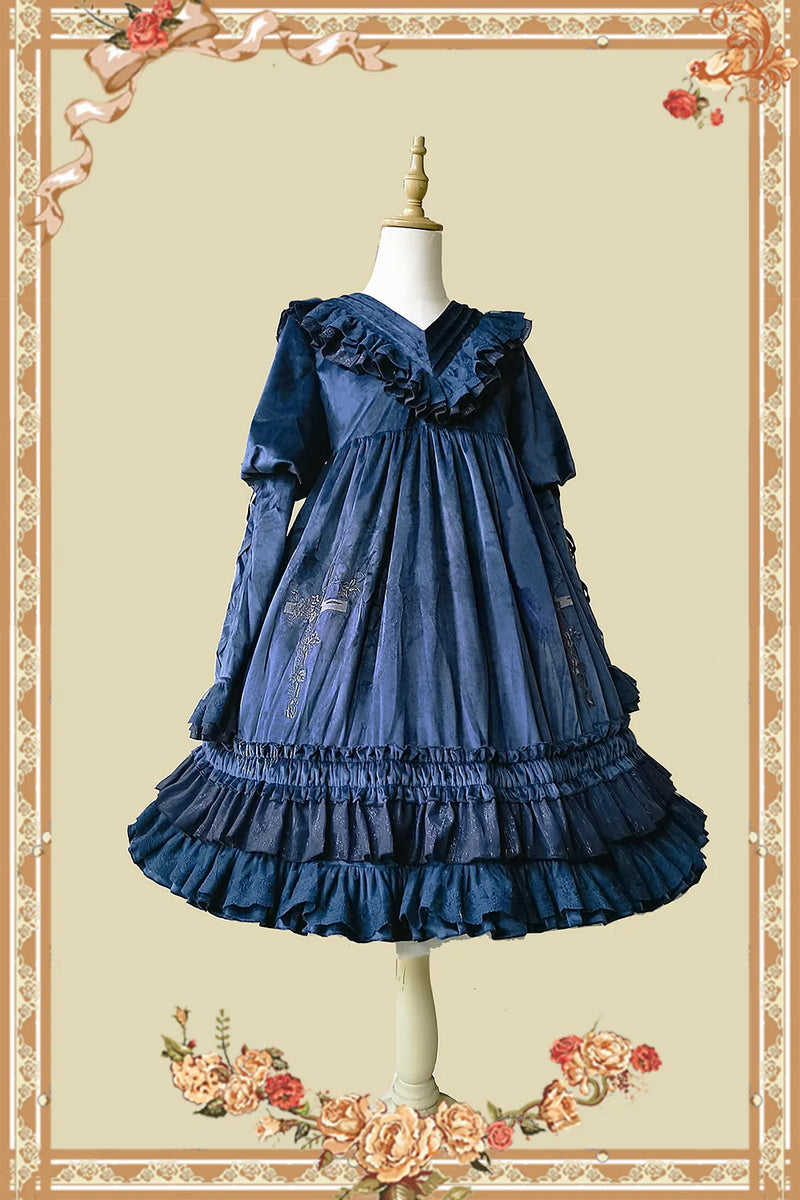 Infanta - Holy Fruit Manor - Embroidered Flannel OP