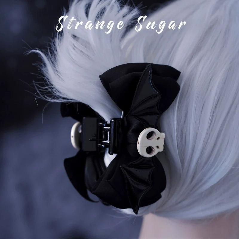 Strange Sugar - Gothic Hair Accessories Set Skulls - Sharks Lolita Clips Headbands Headwear