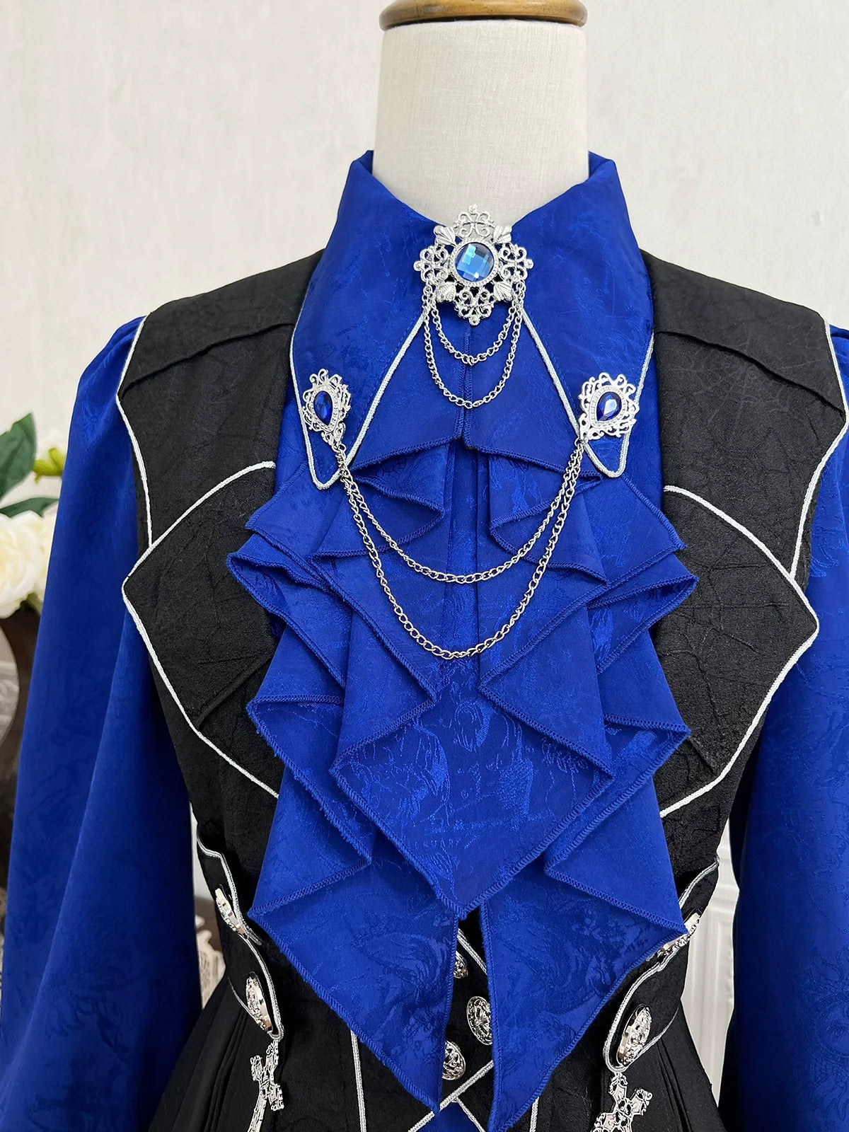 Your Princess - Knight's Code - Jacquard Ouji Fashion Vest Set, Detachable Jabot