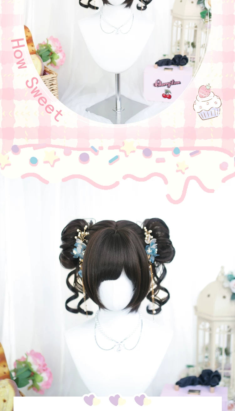 Dalao Home Wanxiang Short Curly Full Wig - additional view 3