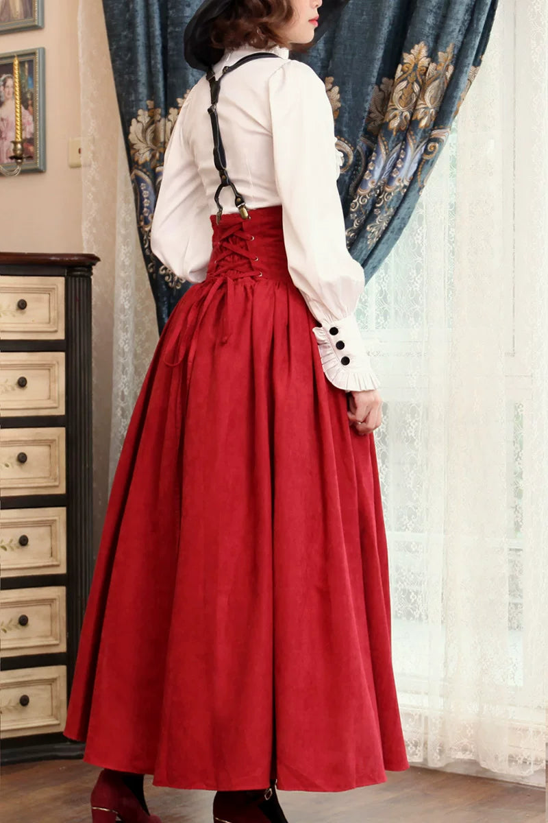 LACE GARDEN - Magic Academy - Leg-of-Mutton-Sleeve Ruffle Blouse