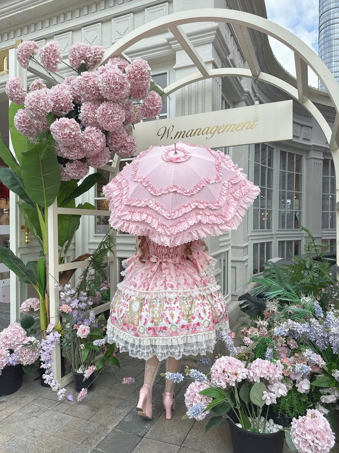 Sugar Girl - Rose Garden Prelude - Sweet Lolita OP Dress, Floral Printed
