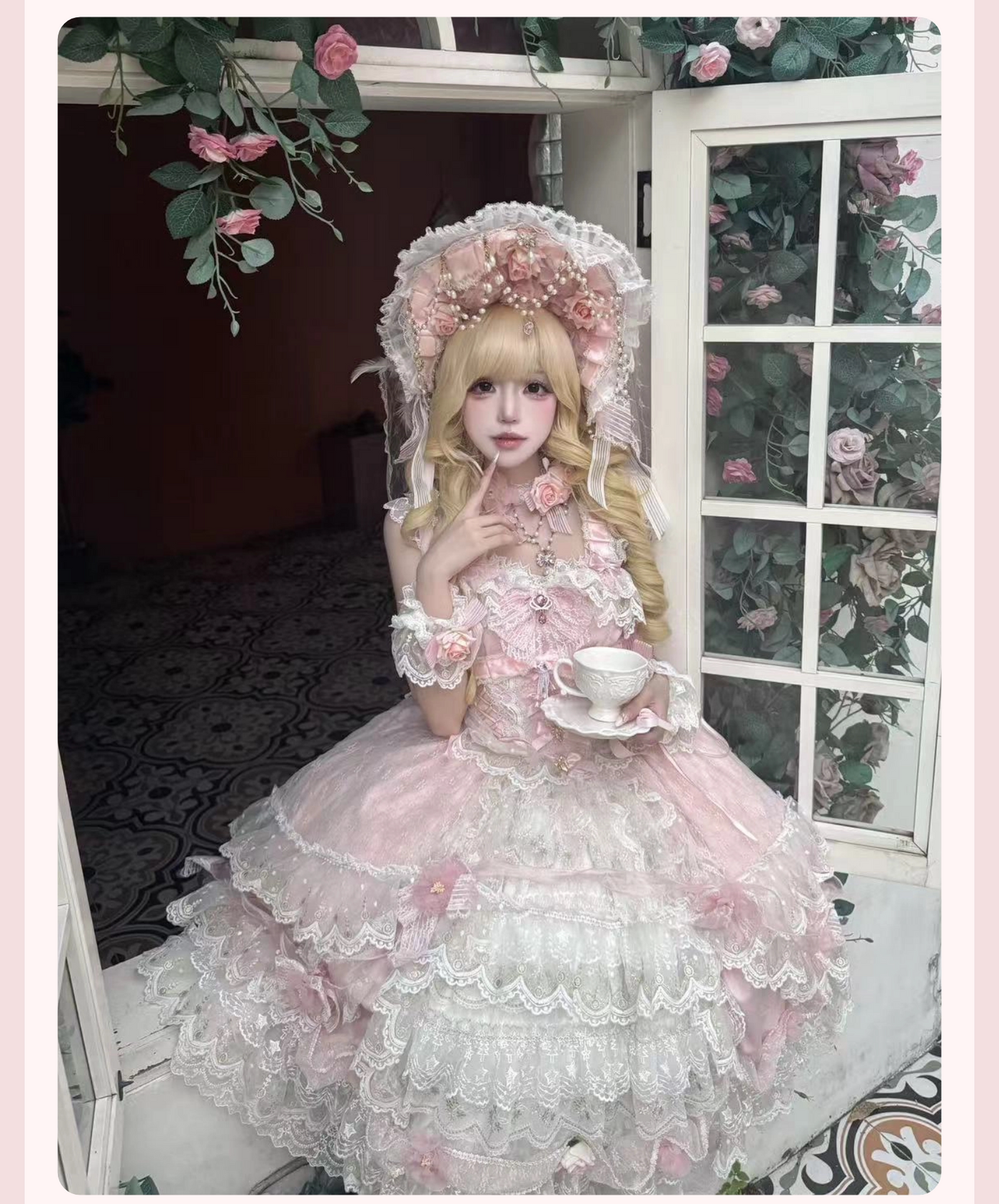 Diana's Love - Blush Gold Bridal JSK Dress Set