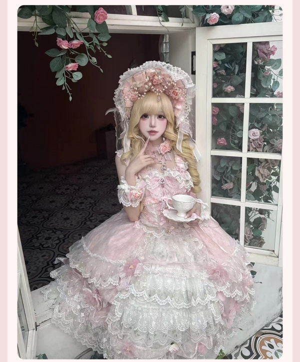 Candy Souffle - Diana's Love - Blush Gold Bridal JSK Dress Set
