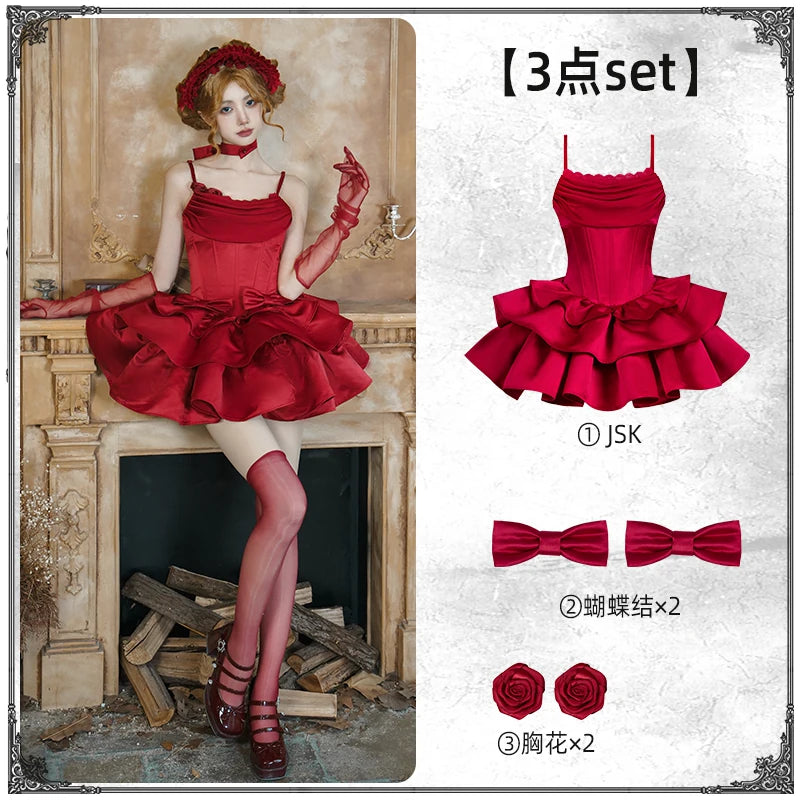 With PUJI - Duet - Lolita Outfit Set, Boned Bodice Detail detail view 8