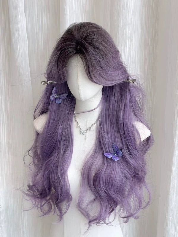 Kunkun Fish purple long wavy full wig - view 1