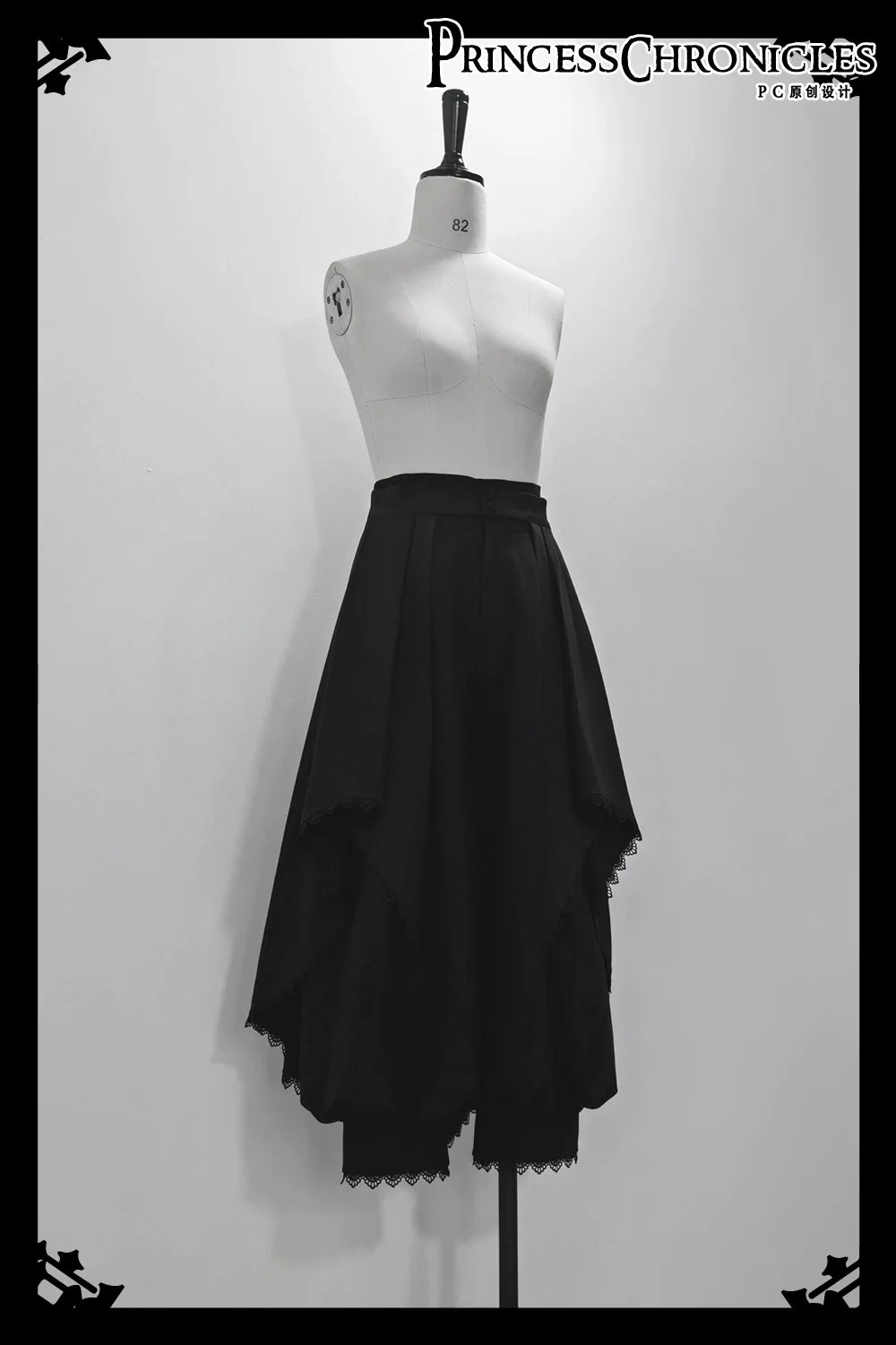 Sorcerer's law - Retro Gothic Lolita Coat Black Ninth Pants S Pants