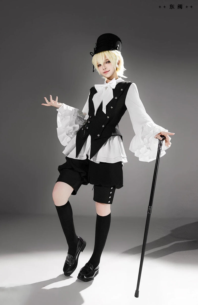 Princess Chronicles - Ashes - Vintage Ouji Lolita Blouse and Shorts Set