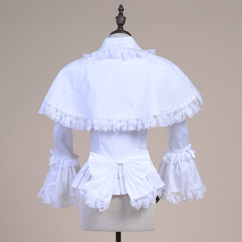 LACE GARDEN - Retro Princess - Lolita shirt with a Peter Pan collar - product detail 4