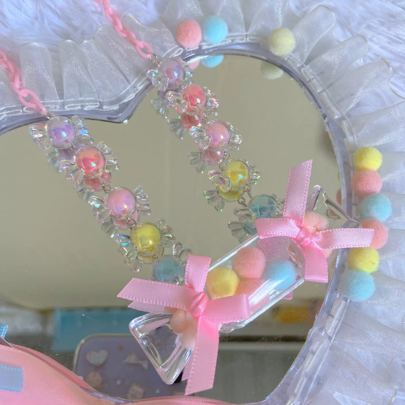 Bear doll - Candy Charms - Beaded Necklace with Candy-Style Charms