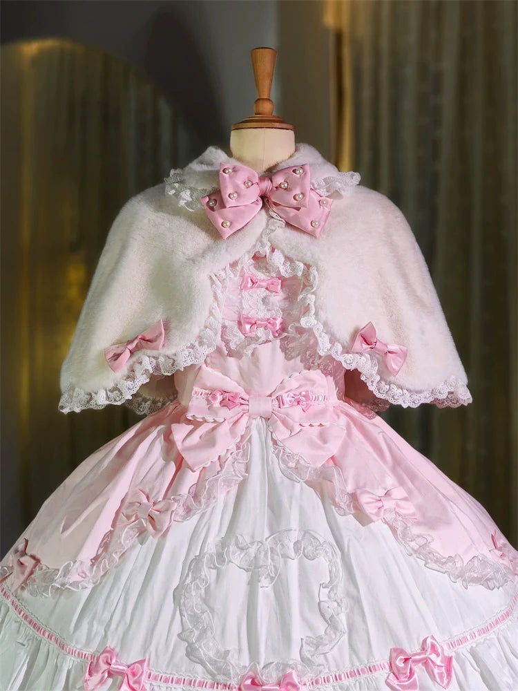 Letters from Unknown Star - Kawaii Lolita Cape Winter Lolita - Shawl Daily Outerwear