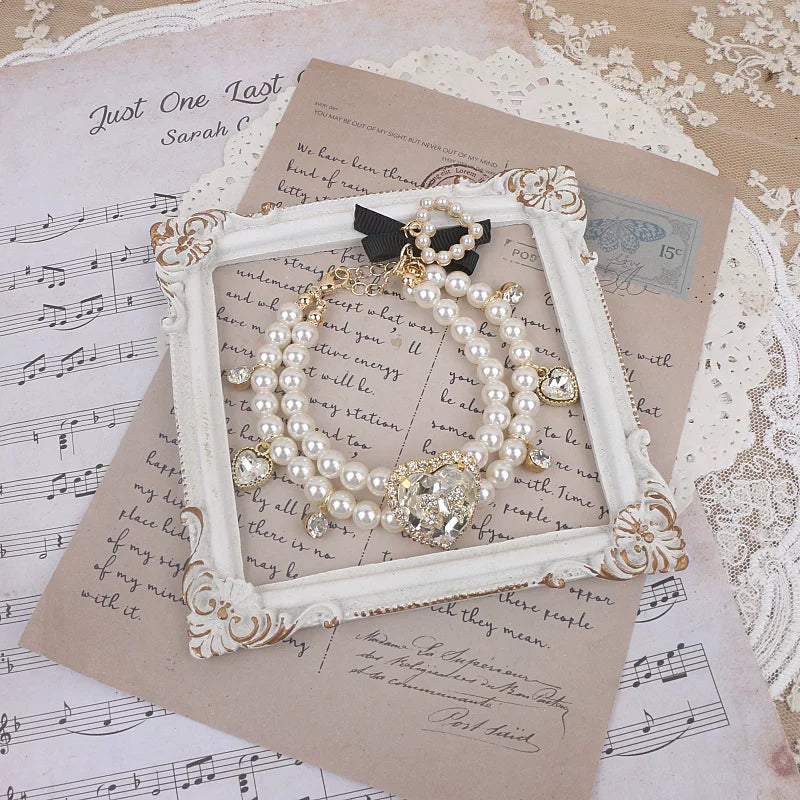 Independent Brand - Pearl Bead Collection - Necklace, Bracelet or Large Bow Accessory with Pearl Variants