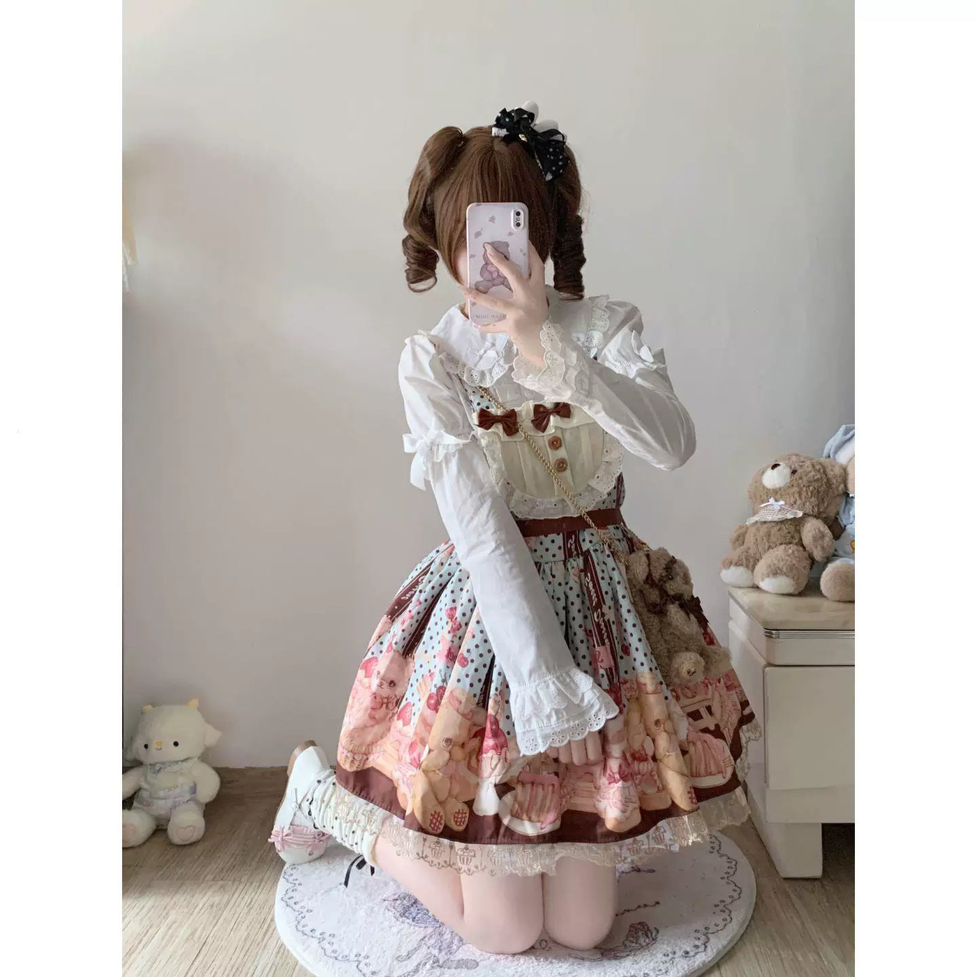 Sweetheart Dream Machine - Hime Sleeve Layering - Blouse with a Peter Pan Collar