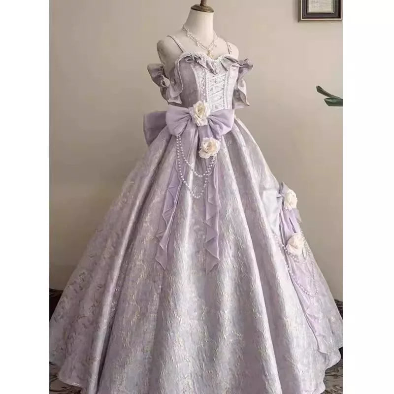 Flora Muse - Purple Lolita Formal Gown - Light purple