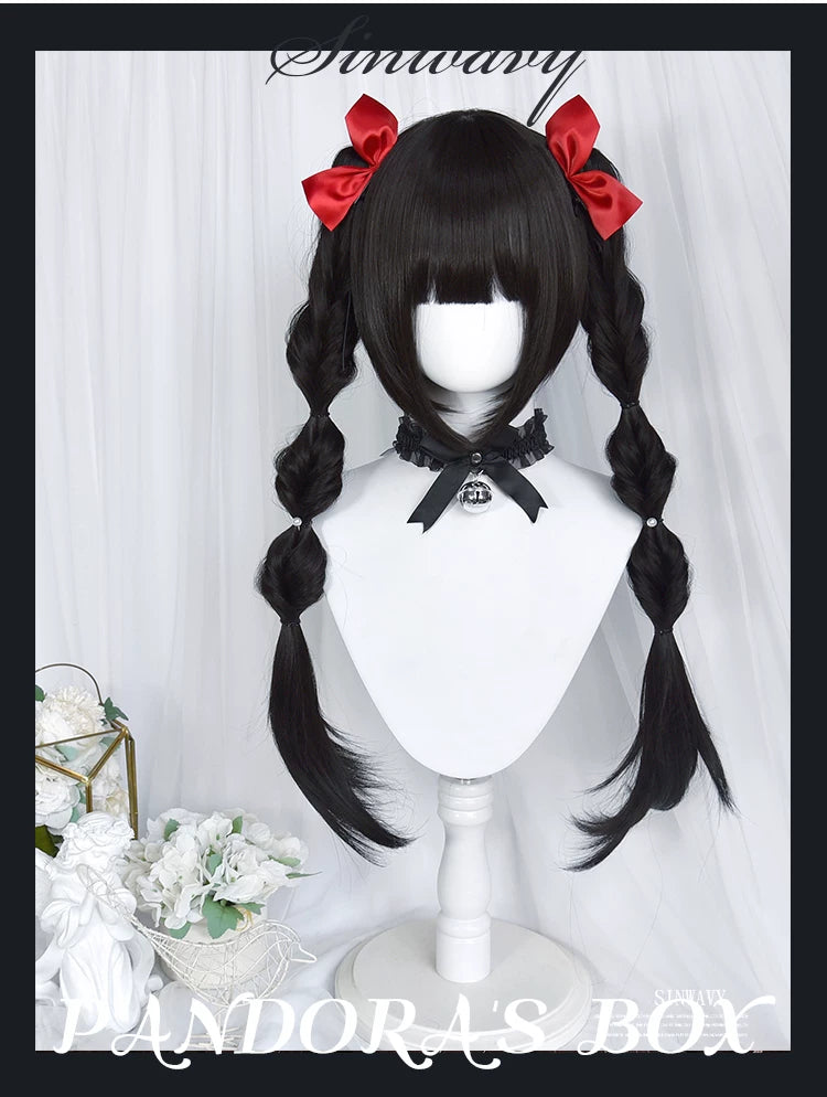 70cm detachable twin ponytail wig - view 4