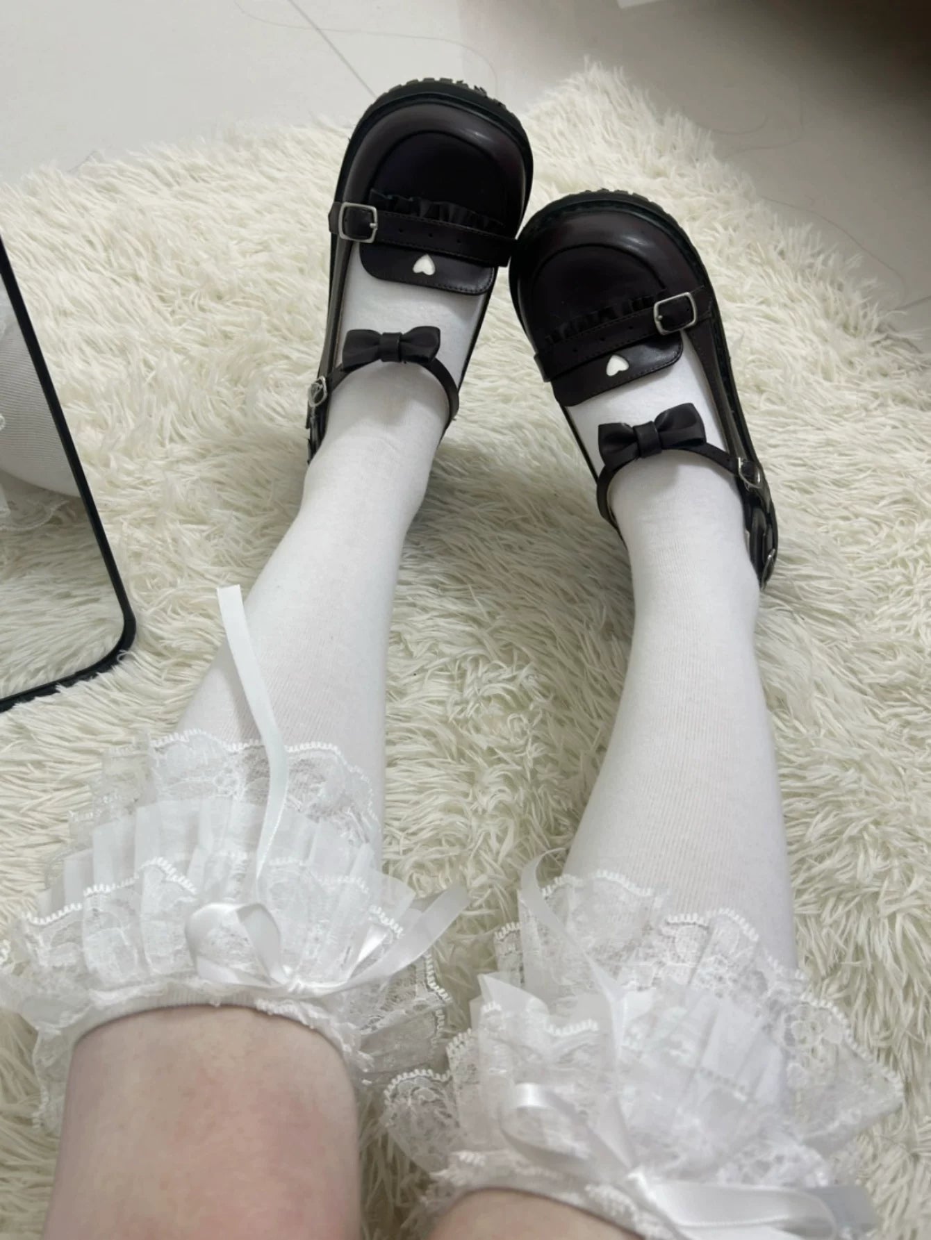 Fantasy Doll - Sweet Ribbon - Calf and Short Socks with Lace and Bow Options