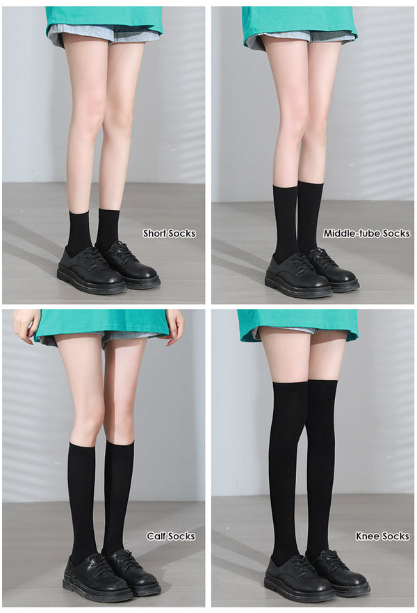 Qianyu - Velvet Solid Summer Lolita Calf - Socks Knee Socks Socks
