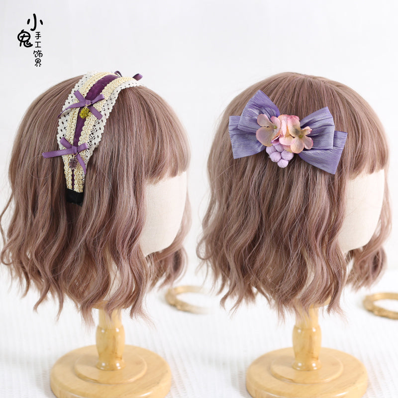 Xiaogui - Grapery Lolita Earring Necklace - Lolita Accessory Headwear