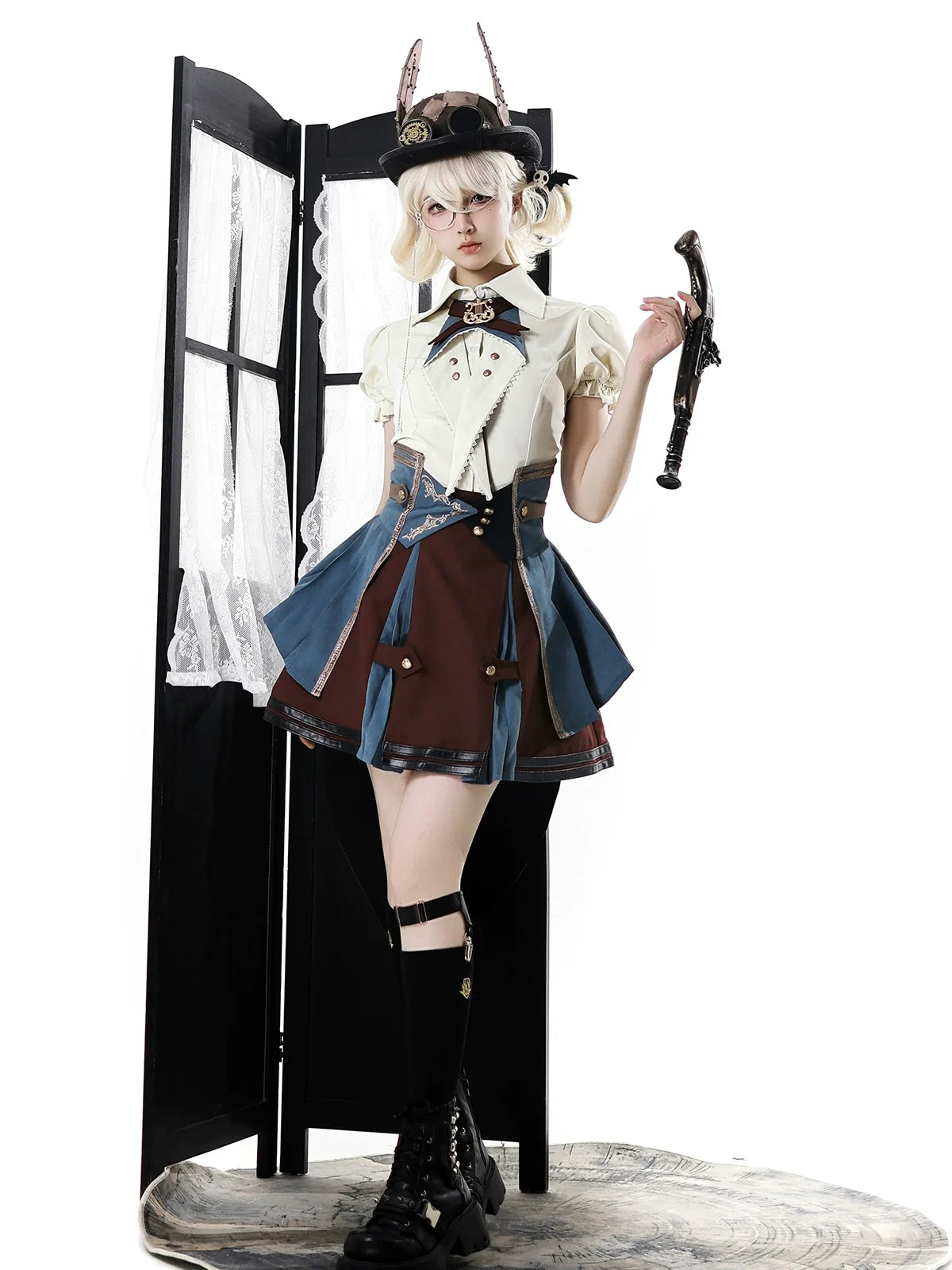 Your Princess - Fairyland Train Conductor - Punk Lolita Skirt Suit