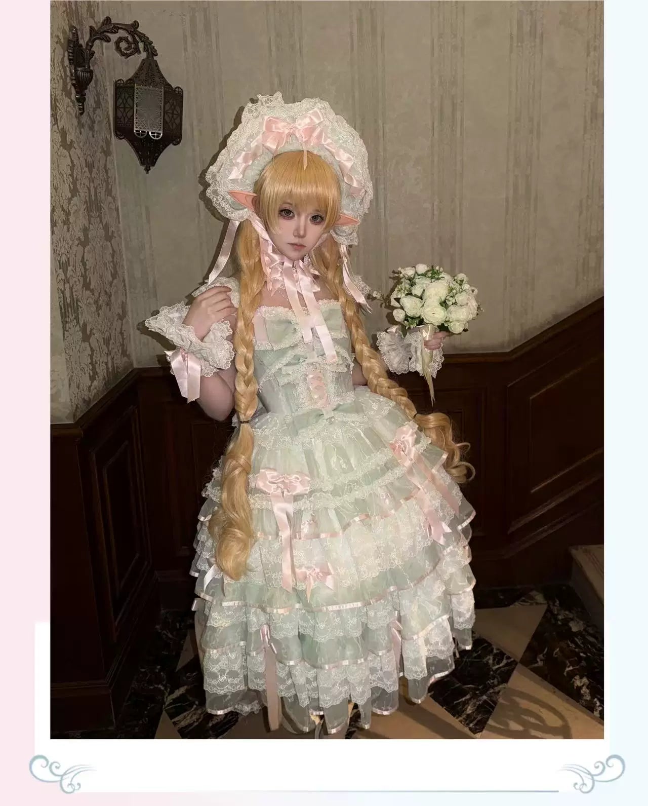 PS Original - Sakura Snow Love Melody - Pastel pink Sweet Lolita