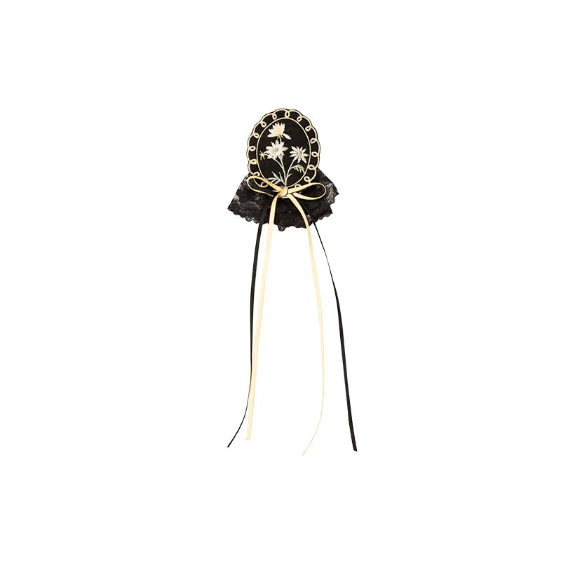 With PUJI - Letter and Poetry - Classic Lolita JSK Suit Four-tiered Twins Dress detail view 19