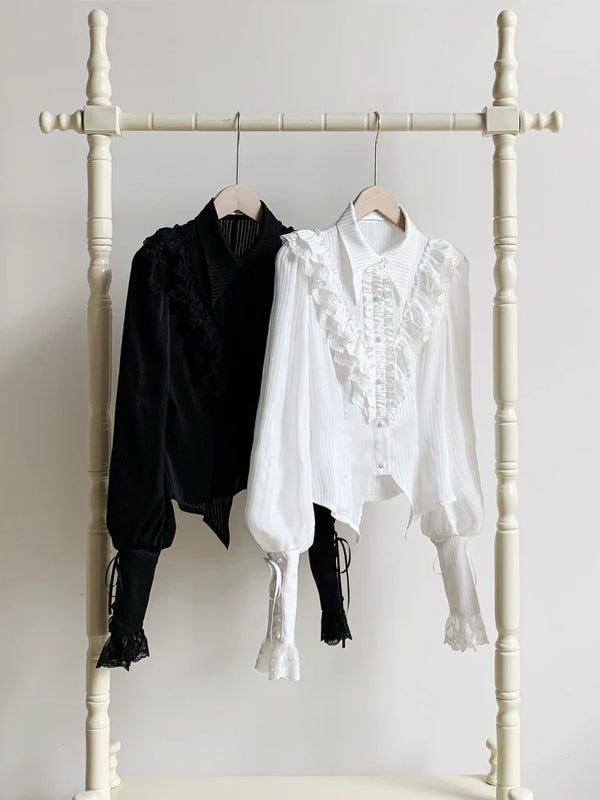 With PUJI - Charlotte - Gothic Lolita Blouse product view