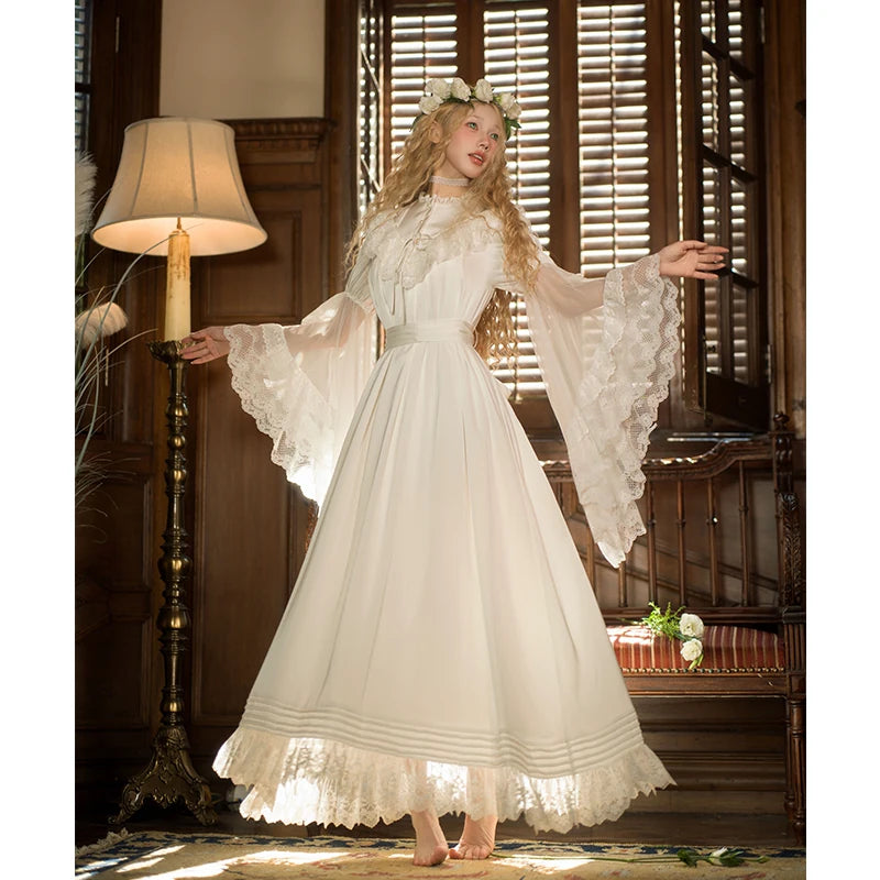 Inmorelli - Jasmine Manor - Edward OP dress with flared lace cuffs