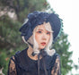 Rose Sanctuary Bonnet - Black / One Size