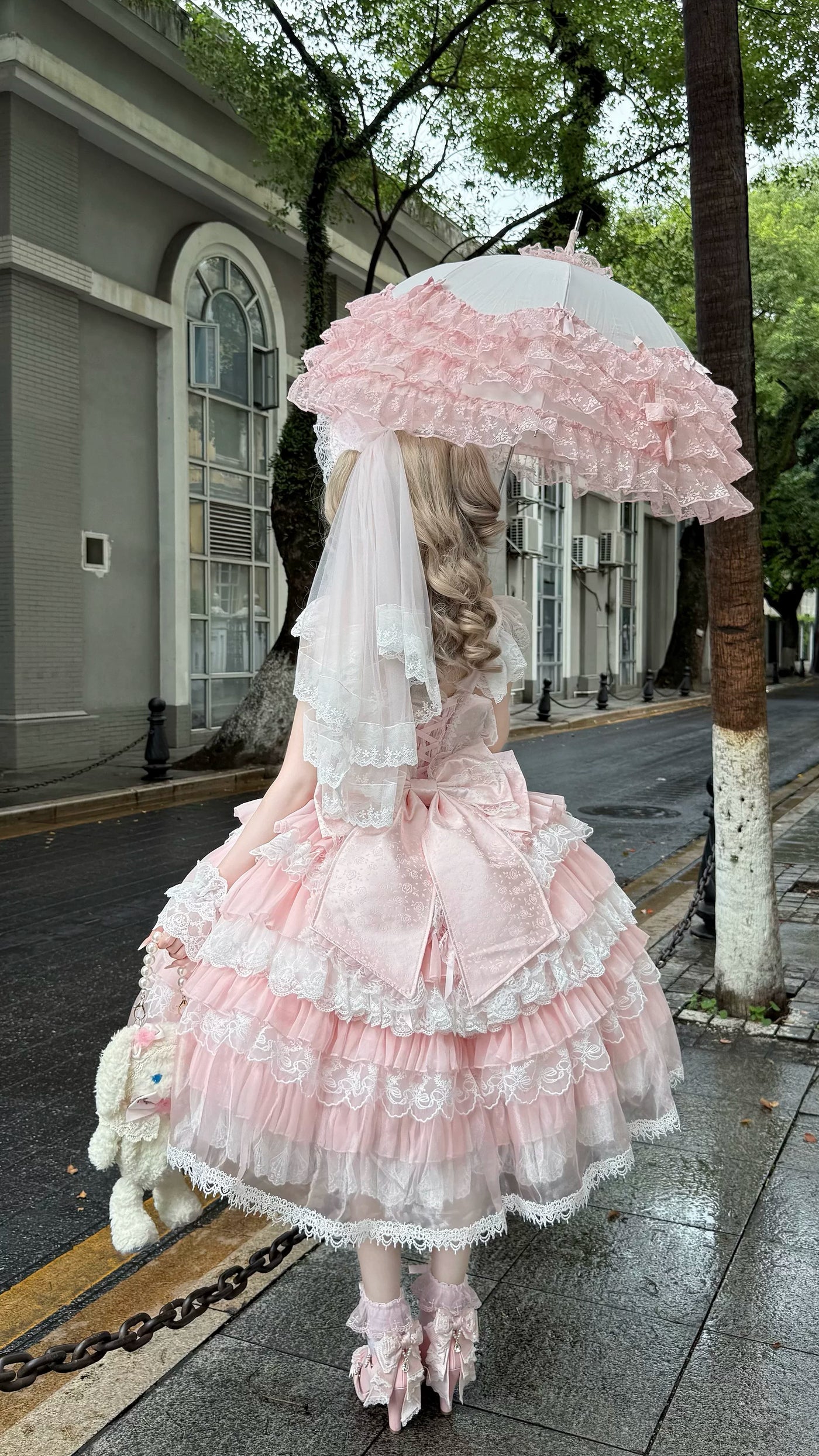Miaolin Original - Rose Oath - Sweet Lolita JSK dress with rose