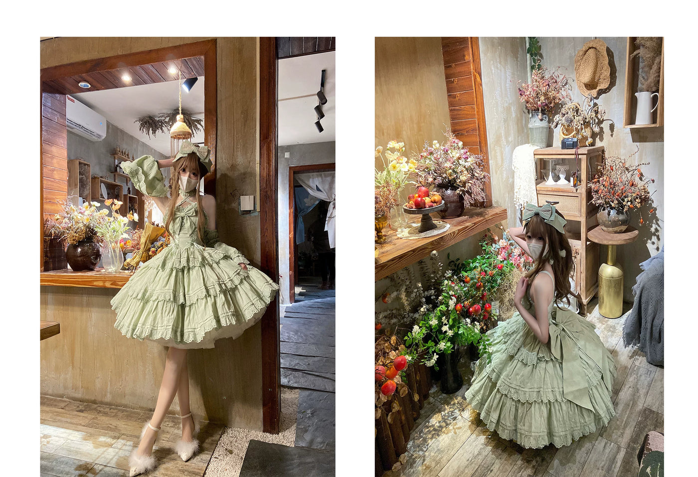 WF - Doll-Sense Solid Lolita Dress - Solid-color cotton Lolita dress