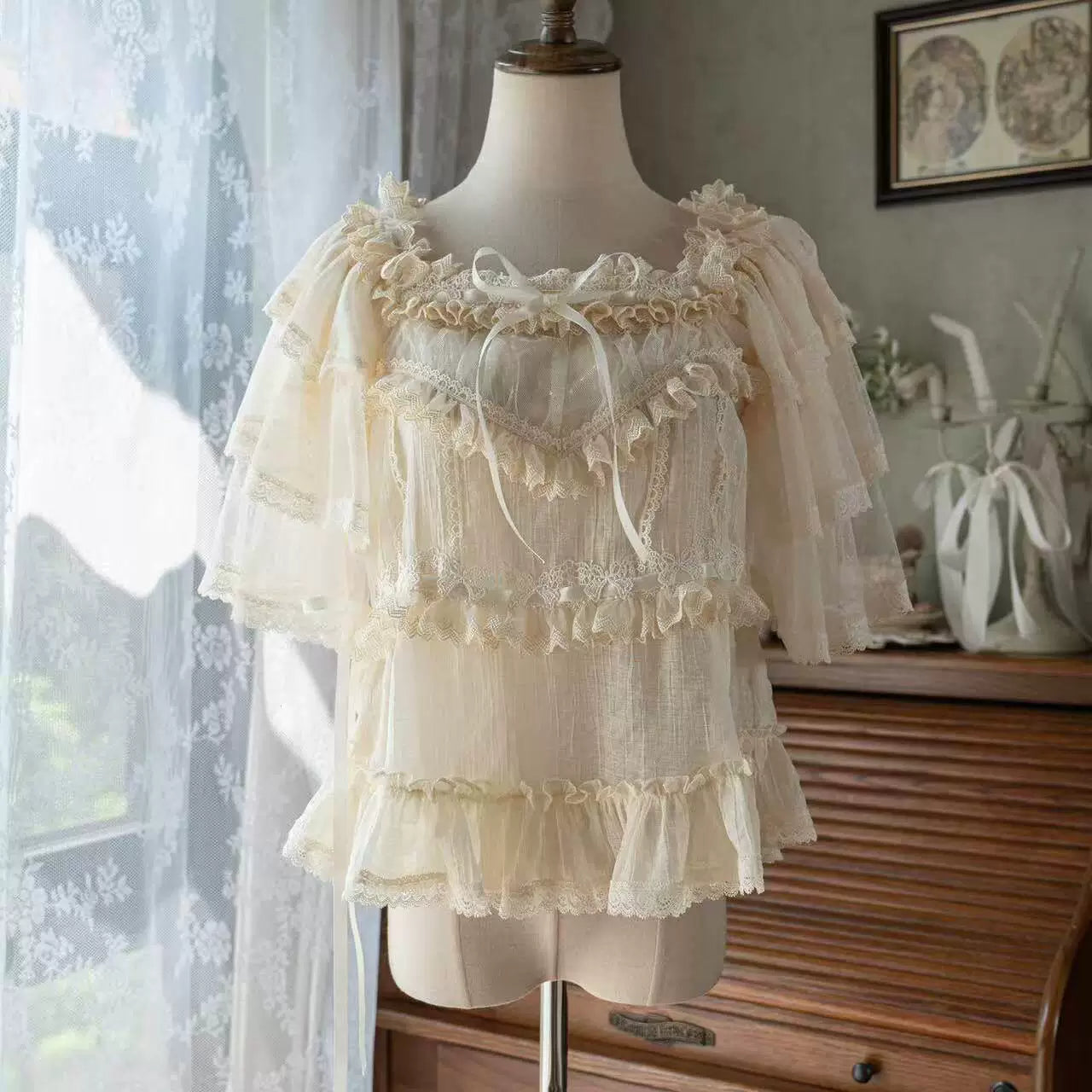 Sweetheart Dream Machine - CLA Series - Flutter-Sleeve Inner Layer with Layered Ruffles