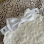 One white double-layer butterfly leg ring / One Size