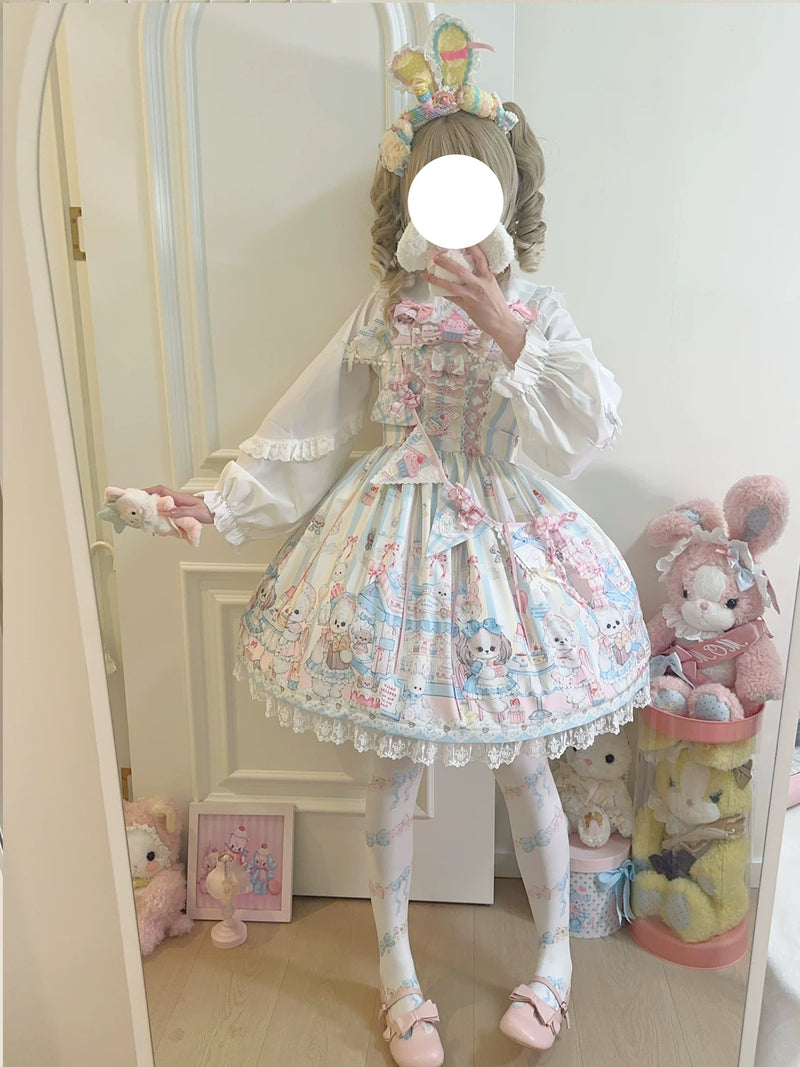 Hanguliang Sweet Tea Party Sash JSK Dress