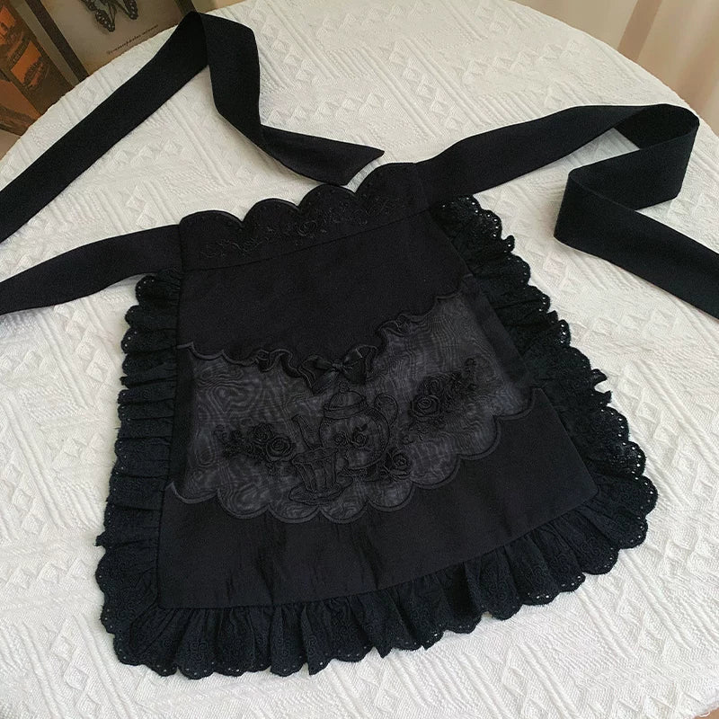 With PUJI - Rose Garden - Lolita Apron detail view 8